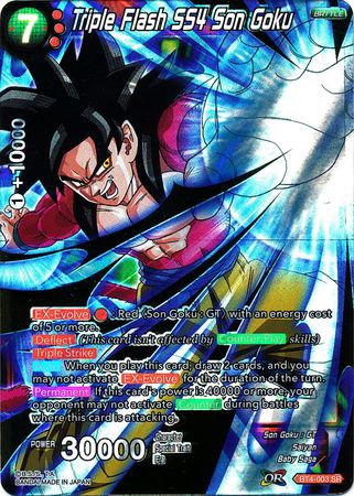 Triple Flash SS4 Son Goku - BT4-003 - Super Rare