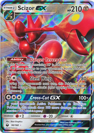 Scizor GX - 90/168 - Ultra Rare Card Masters Scizor GX - 90/168 - Ultra Rare Card Masters