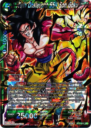 Twin Onslaught SS4 Son Goku - BT5-055 - Super Rare