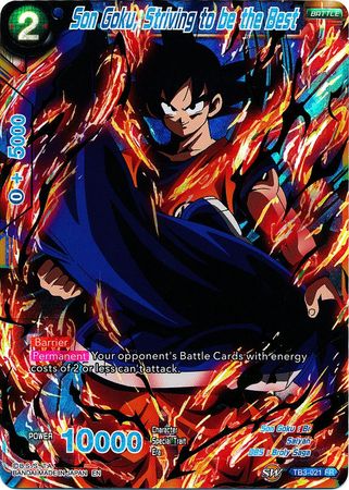 Son Goku, Striving to be the Best - TB3-021 - Feature Rare