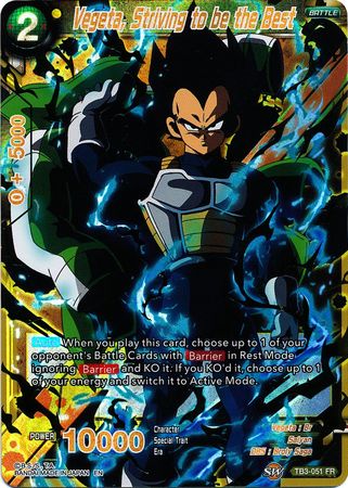 Vegeta, Striving to be the Best - TB3-051 - Feature Rare