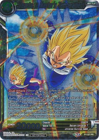 Vegeta, a Master's Temperament - P-137 - Foil Promo