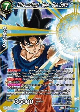 Ultra Instinct -Sign- Son Goku - BT3-033 - SR