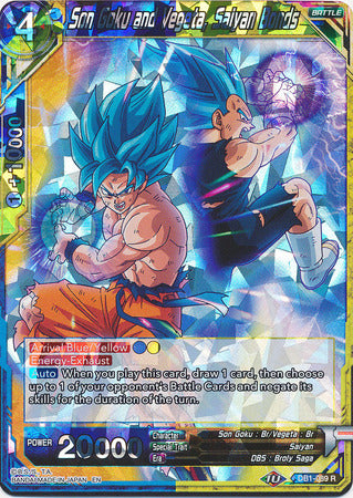 Son Goku and Vegeta, Saiyan Bonds - DB1-089 R