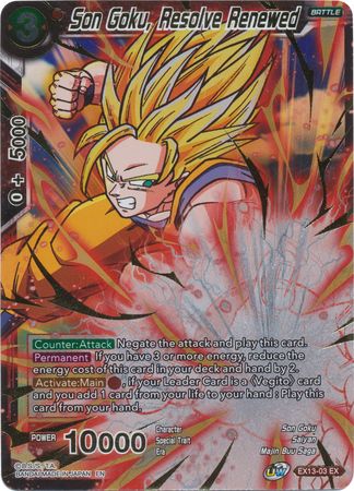 Son Goku, Resolve Renewed - EX13-03 - Expansion Rare Foil