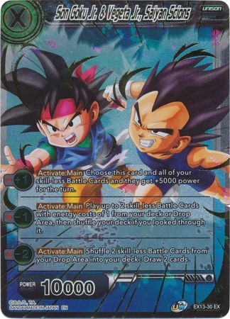 Son Goku Jr. & Vegeta Jr., Saiyan Scions - EX13-30 - Expansion Rare Foil