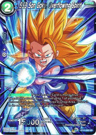 SS3 Son Goku, Overflowing Spirit - BT11-050 - Super Rare - 2nd Edition