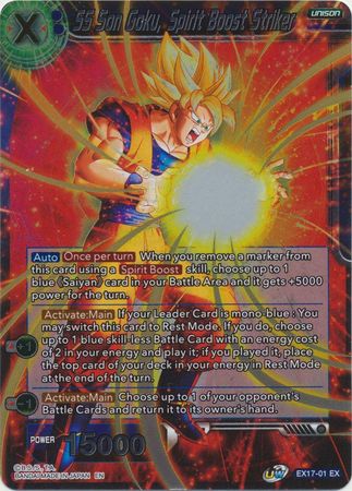 SS Son Goku, Spirit Boost Striker - EX17-01 - Expansion Foil