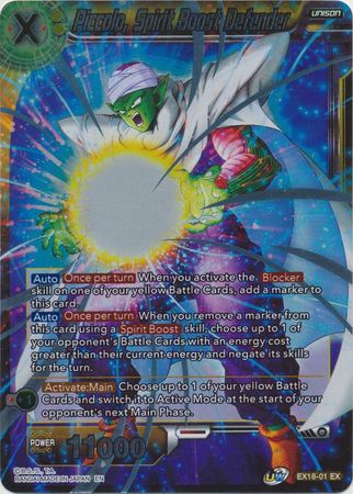 Piccolo, Spirit Boost Defender - EX18-01 - Expansion Foil