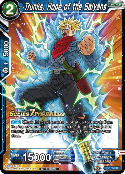 Trunks, Hope of the Saiyans (Alt Art) (Assault of the Saiyans) P-135