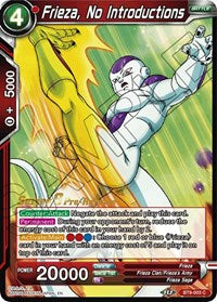 PRE RELEASE - Frieza, No Introductions - BT9-003