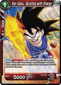 Son Goku, Bursting with Energy BT10-007 R - 1st Edition
