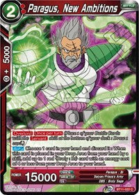 Paragus, New Ambitions - BT11-022 - 1st Edition