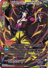 SS4 Son Goku, a Heartfelt Plea - BT8-110 SR - CS. Vol 1