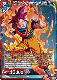 PRE RELEASE - SSG Son Goku Magnificent Might BT17-138