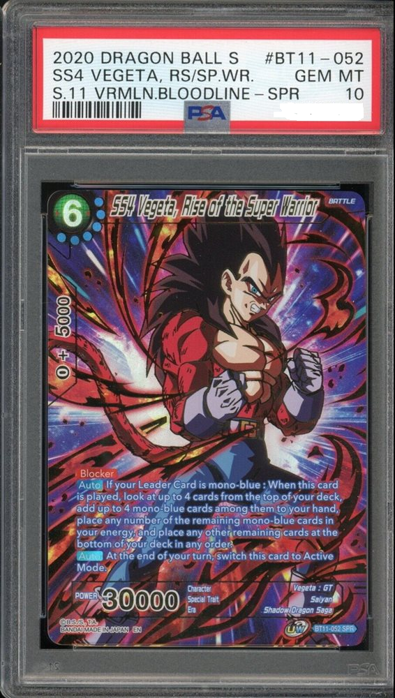 SS4 Vegeta, Rise of the Super Warrior - 1st Edition - PSA 10