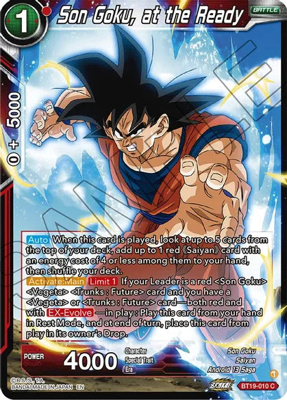 Son Goku, at the Ready - BT19-010