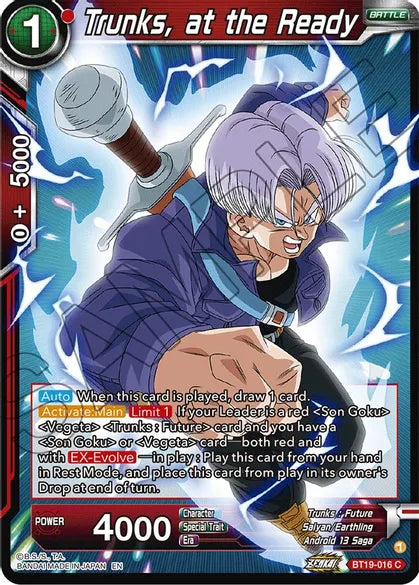 Trunks, at the Ready - BT19-016