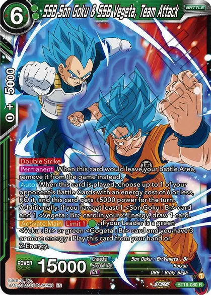 SSB Son Goku & SSB Vegeta, Team Attack - BT19-080 R