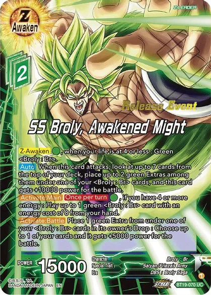 发布活动 - SS Broly，觉醒力量 - BT19-070