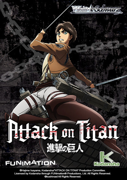 attack on titan weiss schwarz booster box Schwarz: First English Edition Weiss Schwarz title to be released before the Japanese Edition weiss schwarz attack on titan