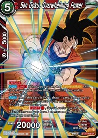 Son Goku, Overwhelming Power BT21-008 SR