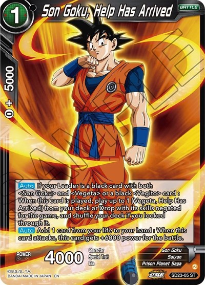 Son Goku, Help Has Arrived SD23-05
