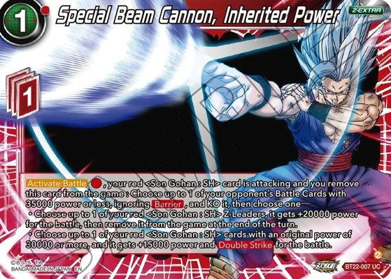 Special Beam Cannon, Inherited Power - BT22-007