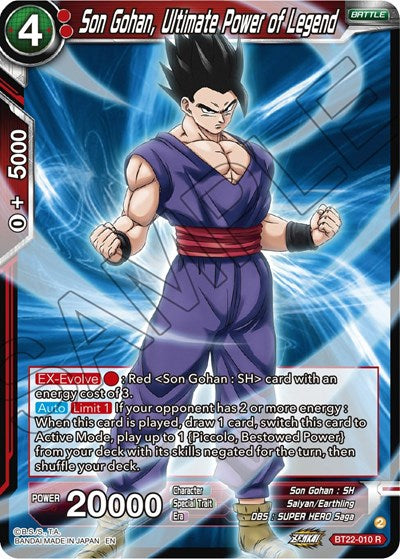 Son Gohan, Ultimate Power of Legend - BT22-010R