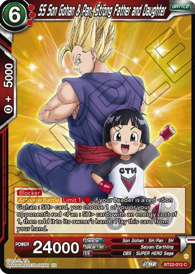 SS Son Gohan & Pan, Strong Father and Daughter - BT22-012