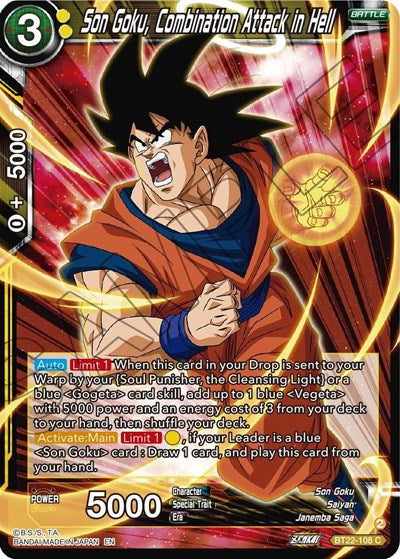 Son Goku, Combination Attack in Hell - BT22-108