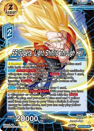 SS Gogeta, Light Shining Through Hell - BT22-033