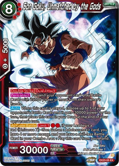Son Goku, Unmatched by the Gods - EX23-05