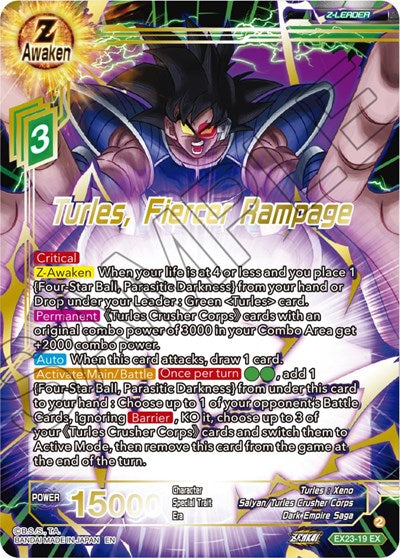 Turles, Fiercer Rampage - EX23-19
