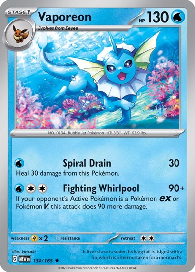 Vaporeon - 134/165