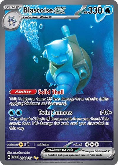 Blastoise ex - 200/165