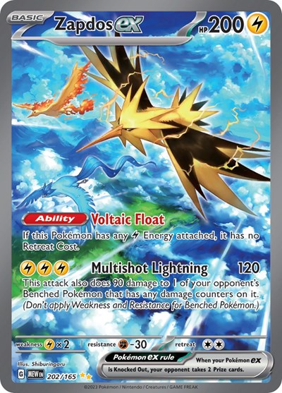 Zapdos ex - 202/165