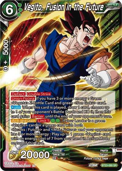 Vegito, Fusion in the Future BT23-085 SR