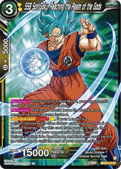 SSB Son Goku, Reaching the Realm of the Gods BT23-111