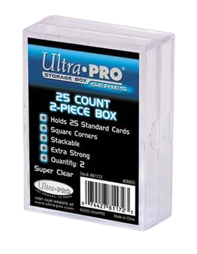 ULTRA PRO カード ストレージ ボックス - 2 個 25ct 2 パック