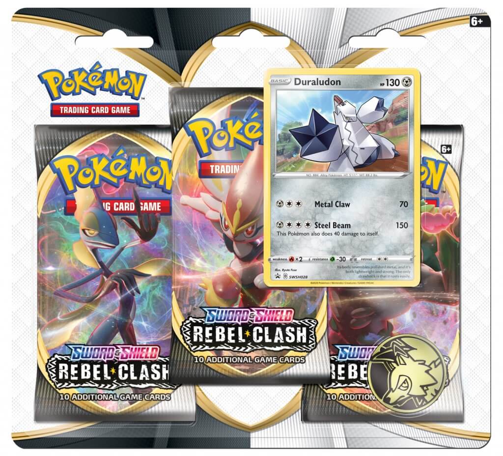 Sword and Shield- Rebel Clash Three Booster Blister