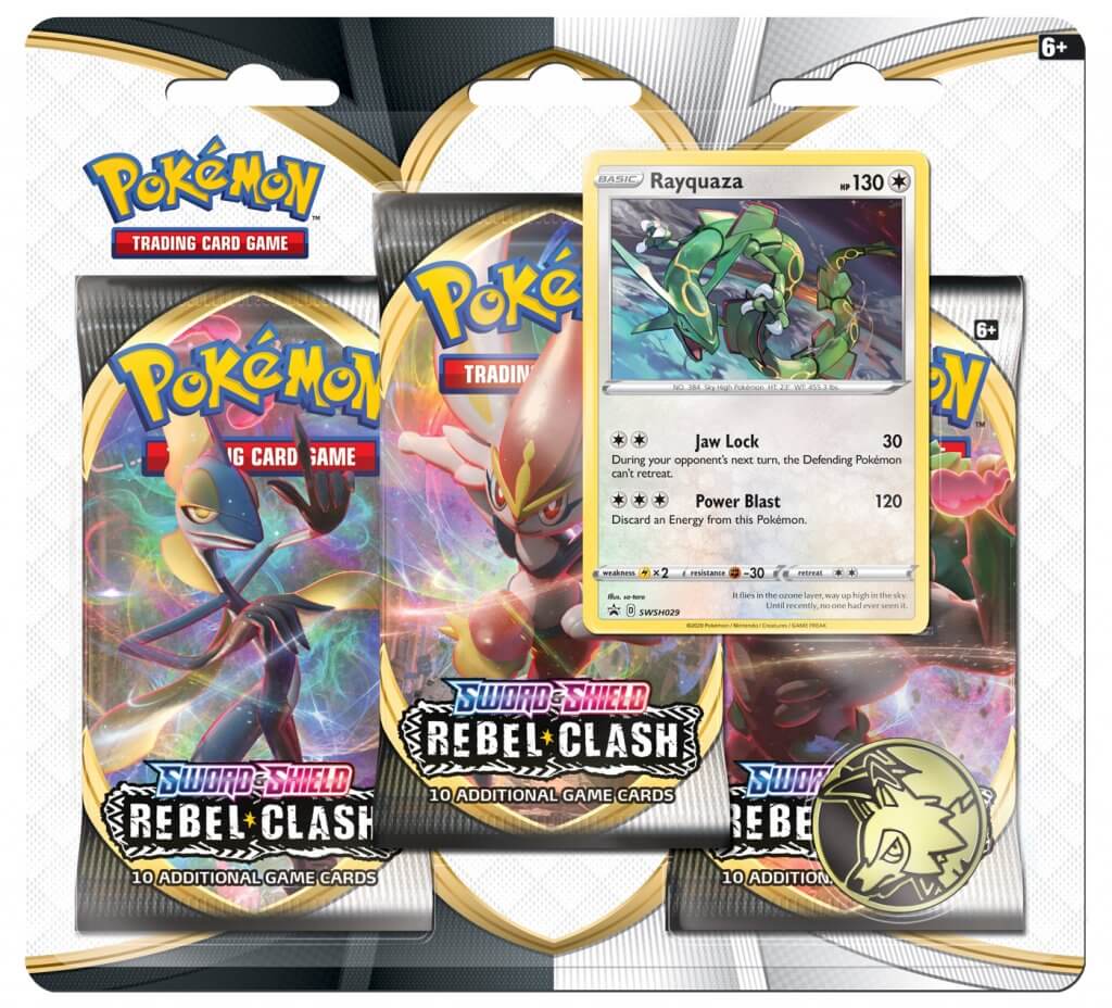 Sword and Shield- Rebel Clash Three Booster Blister