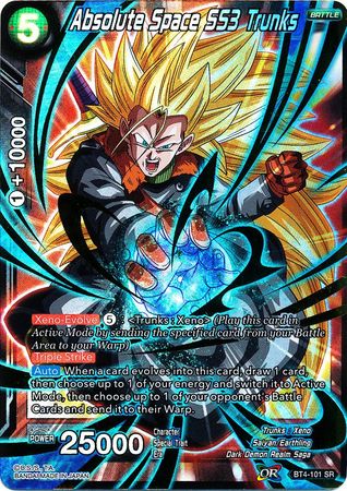 Absolute Space SS3 Trunks - BT4-101 - Super Rare - Card Masters