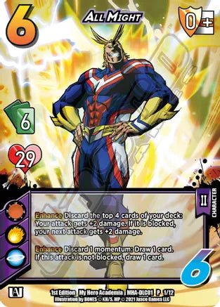 All Might - (DLC7) - P 1/12 - Card Masters