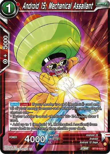 Android 15, Mechanical Assailant - BT19-025 - Card Masters