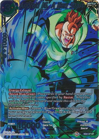 Android 16, A New Start - XD2-07 - Expert Deck - Card Masters