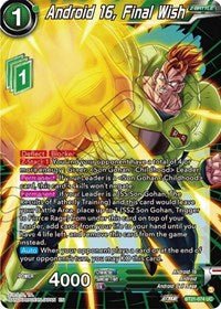 Android 16, Final Wish BT21-074 - Card Masters