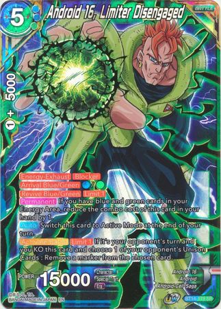 Android 16, Limiter Disengaged - BT14-149 - Super Rare - Card Masters
