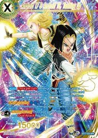 Android 17 and Android 18 Teaming Up SPR BT17-033 - Card Masters