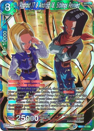 Android 17 & Android 18, Siblings Revived - EB1-62 - SR - Card Masters